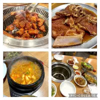 Snapdishの料理写真:韓国出張🇰🇷 初日はやっぱりデジカルビ🥩|BUBUさん