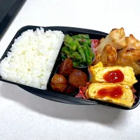 Snapdishの料理写真:10/29 旦那弁当⁂ささみの梅ハサミ焼き弁当|ゆさん