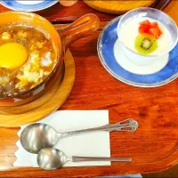 Snapdishの料理写真:喫茶店の焼きカレー|えぃみぃさん