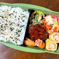 Snapdishの料理写真:ハンバーグ弁当|kiicoさん