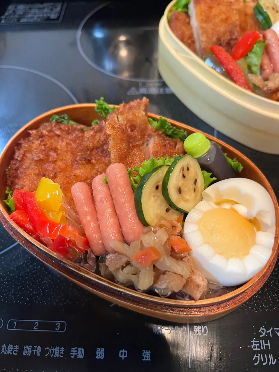 今日のお弁当 トンカツと切り干し大根にパプリカのピクルス|Sachi38さん