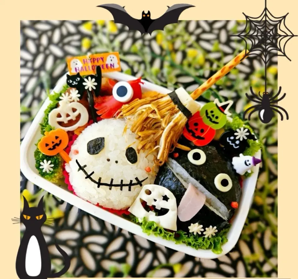 Snapdishの料理写真:お孫ﾁｬﾏ2号‪‪❤︎‬お弁当💕
Halloween🕸🎃👻🎃🕸|mamacoさん