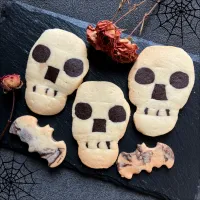 Snapdishの料理写真:ハロウィンクッキー💀スカル