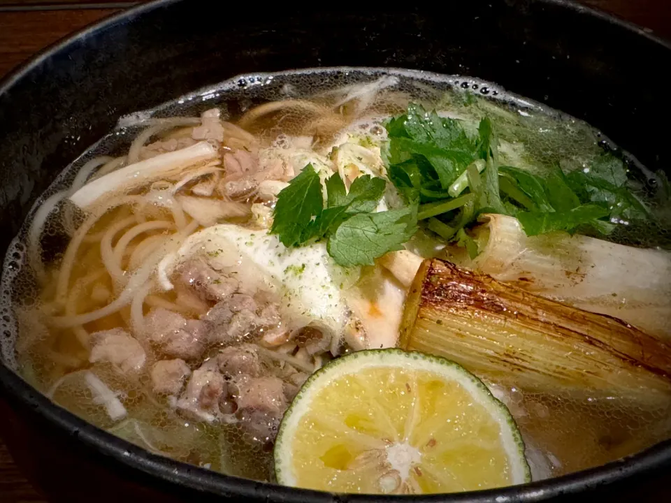 松茸の鴨脂温めん|半田手延べそうめんの店 阿波や壱兆さん