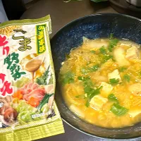 Snapdishの料理写真:石川県まつやのごまとり野菜みそ鍋|あべたかひろさん