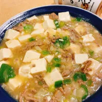 Snapdishの料理写真:ねぎたっぷり味噌麻婆豆腐|ももこさん