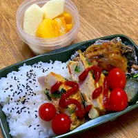 Snapdishの料理写真:10/29 スパニッシュオムレツ弁当|ゆさん