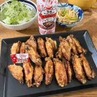 Snapdishの料理写真:【ヤマサ醤油さま】Yummy!ガーリック&ペッパーで手羽中のから揚げ