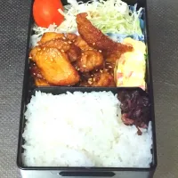 Snapdishの料理写真:甘辛鶏唐揚げ弁当|黒川克博さん