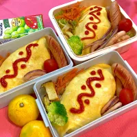 Snapdishの料理写真:オムライス弁当| R☆Mさん