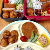 Snapdishの料理写真:男子弁当|じゅんじゅんさん