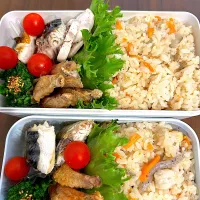 Snapdishの料理写真:炊き込みご飯お弁当🍱|immayuyuさん