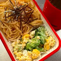 Snapdishの料理写真:和風明太子パスタ弁当|ぽんさん