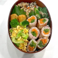 Snapdishの料理写真:旦那さん弁当|あやごはん( ͡σ̴̶̷̤. ͡σ̴̶̷̤)ෆ⃛さん