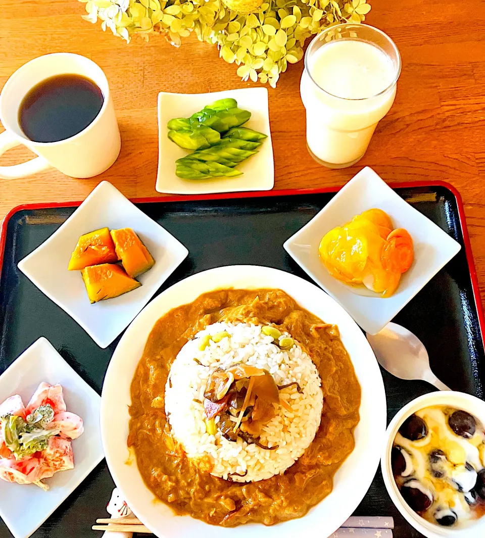 枝豆塩昆布炊き込みご飯スパイスカレー🍛|HAMI69さん