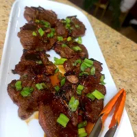 Snapdishの料理写真:Teriyaki lamb chops in thee menu|Tawanjaさん