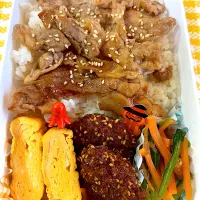 Snapdishの料理写真:男子高校生お弁当| harutomomamaさん