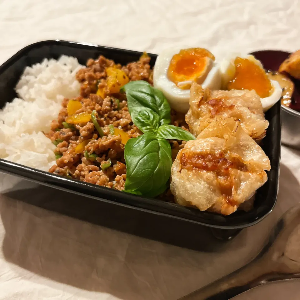 Snapdishの料理写真:ガパオライス弁当。|chocohimeさん