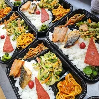 Snapdishの料理写真:ゴーヤーチャンプルー弁当|景子さん