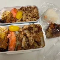 Snapdishの料理写真:娘と妻と僕のお弁当|もとくんさん