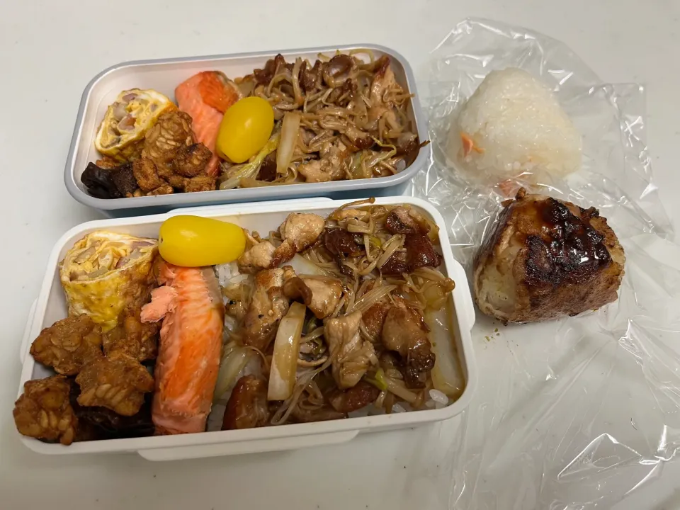 Snapdishの料理写真:娘と妻と僕のお弁当|もとくんさん