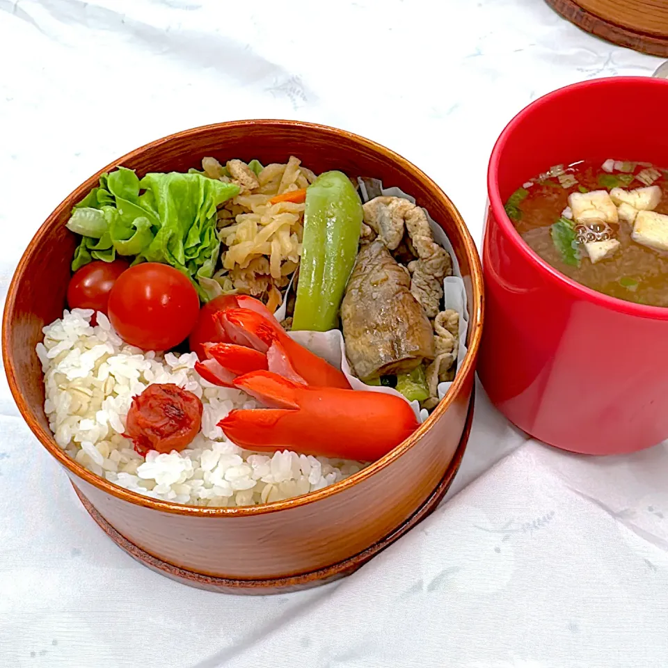 豚肉とナスの味噌炒め弁当|ゆっきーさん