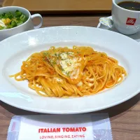 Snapdishの料理写真:東京大学駒場キャンパストマトチーズ生パスタ|あべたかひろさん