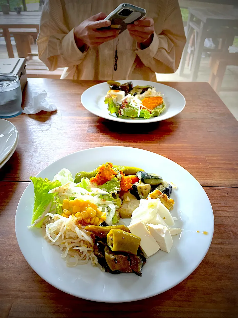 Snapdishの料理写真:採れたて新鮮野菜のサラダバーはどれを食べても美味しくて、おかわりしてしまいました|maSami＊さん