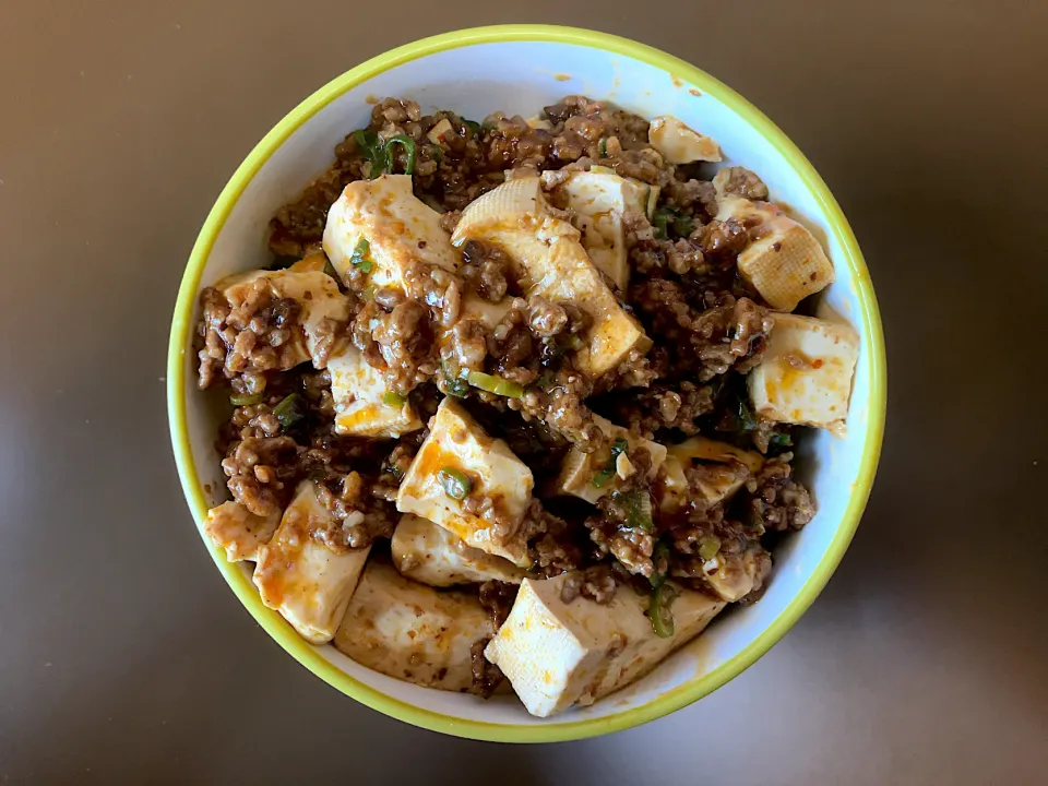 麻婆豆腐ご飯|ばーさんさん