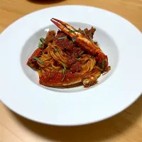 Snapdishの料理写真:ワタリガニのパスタ| Fuji's kitchenさん