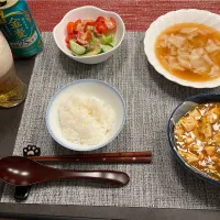 Snapdishの料理写真:夕飯🎵麻婆豆腐|kiyominさん