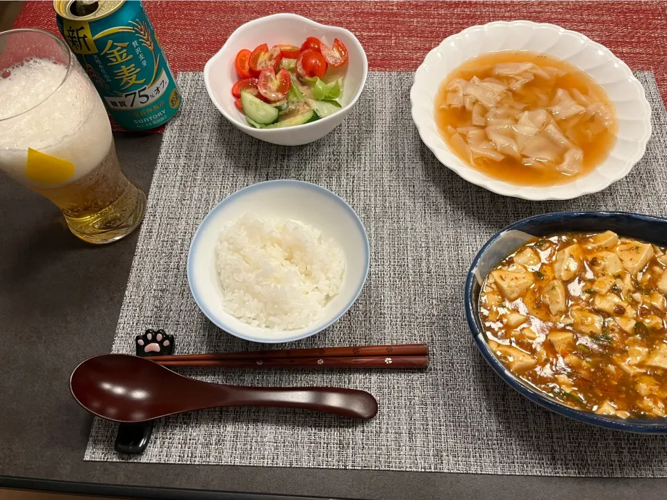 Snapdishの料理写真:夕飯🎵麻婆豆腐|kiyominさん