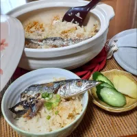 Snapdishの料理写真:秋刀魚の炊き込みご飯🐟️