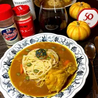 Snapdishの料理写真:YOUKIで旅するカレーなる🍛ハロウィン🎃