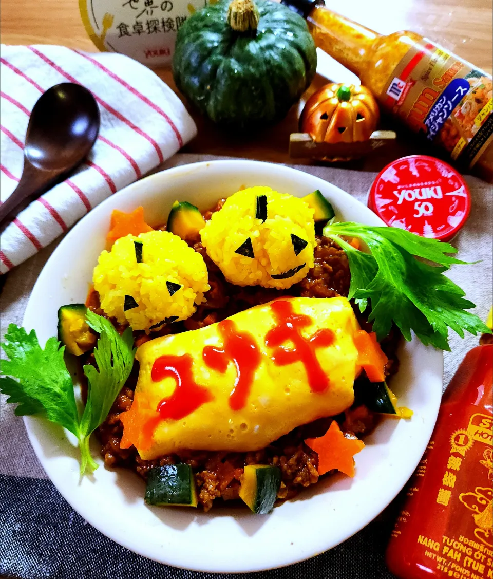 YOUKIで旅するカレーなる🍛なるハロウィン❗カボチャ🎃キーマカレー|ナオミさん