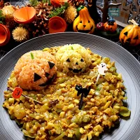 Snapdishの料理写真:YOUKIで旅するカレーなる🍛ハロウィン🎃