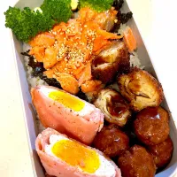 Snapdishの料理写真:男子高校生弁当|ぽててとさん