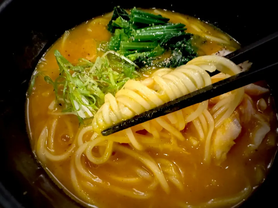 鶏むねとほうれん草のかぼちゃポタージュカレー温めん|半田手延べそうめんの店 阿波や壱兆さん