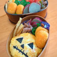 Snapdishの料理写真:オムライスで、ハロウィン！！|さやかさん