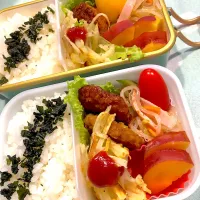 Snapdishの料理写真:2024.10.31  ＊今日のお弁当＊ピリ辛春雨サラダ♪♪|rinrin*mama*さん