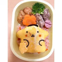 Snapdishの料理写真:ポムポムプリン弁当🐶|erikaさん