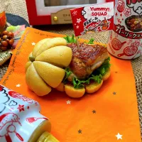 Snapdishの料理写真:Yummy！〜チキンバーガー🍔