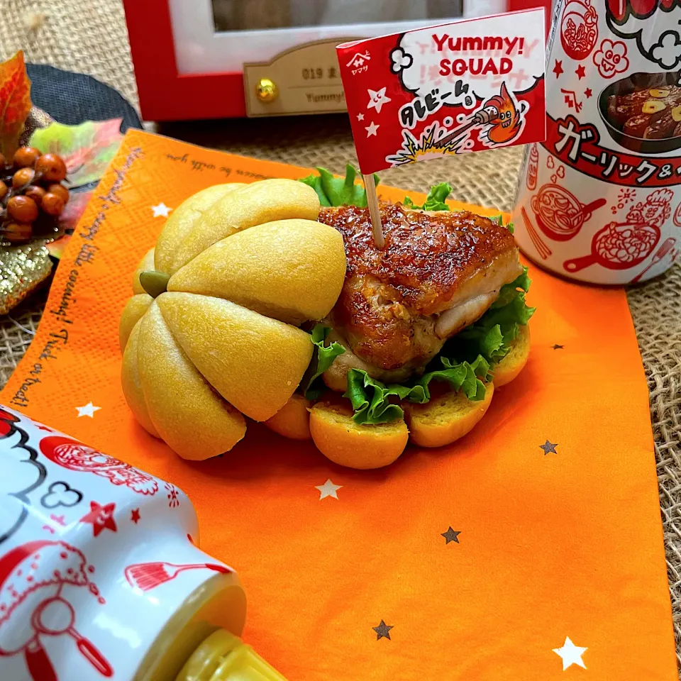 Snapdishの料理写真:Yummy！〜チキンバーガー🍔|まぁちゃんさん