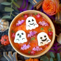 Snapdishの料理写真:スモークサーモンとクリームチーズのオイルごはん弁当～ハロウィンバージョン～