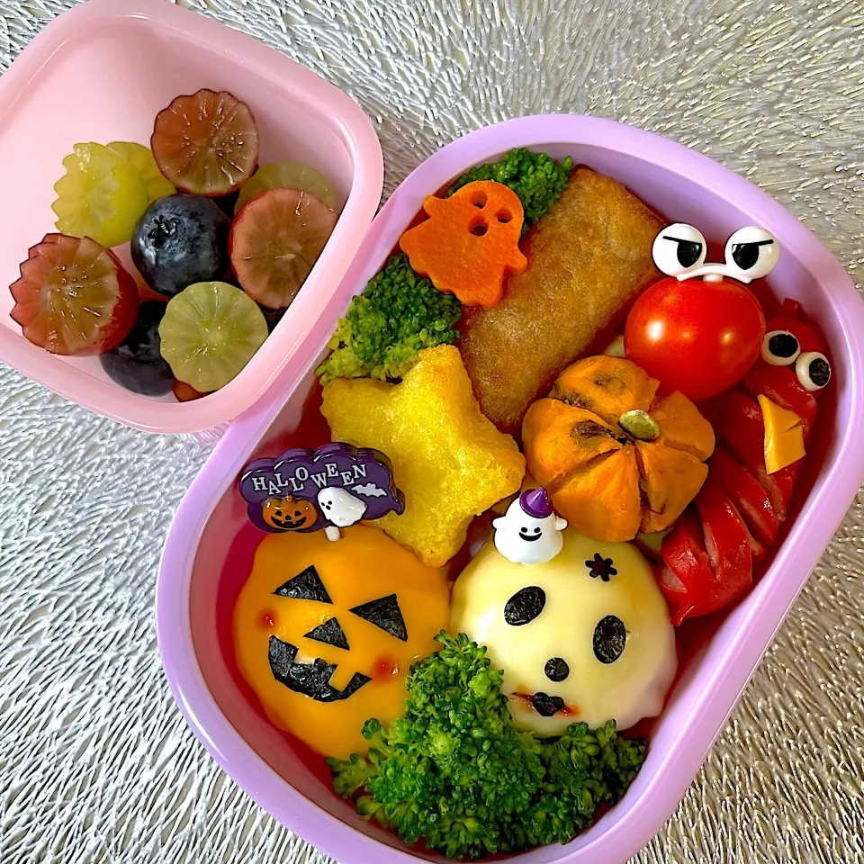 Snapdishの料理写真:(10/31)園児弁当　ハロウィンお弁当|Kahoさん