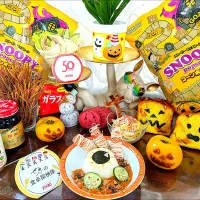 Snapdishの料理写真:YOUKIで旅するカレーなる🍛ハロウィン🎃【お子様チキンカレー】|ayaさん