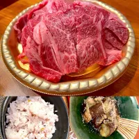 Snapdishの料理写真:焼肉、焼き茄子の宴|なお🅿️さん