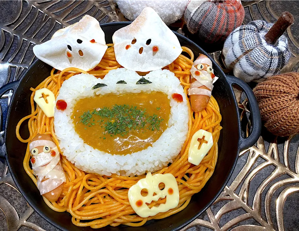 Snapdishの料理写真:ハロウィンごはん👻🎃|Sugarさん