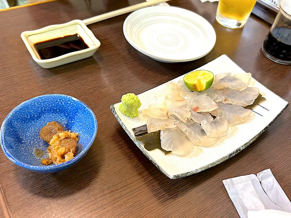 ヒラメの昆布締め、板屋貝の佃煮❣️|Yoshihiro  Hamasakiさん