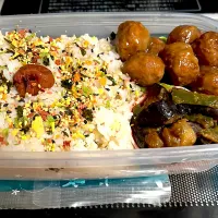 Snapdishの料理写真:旦那ちゃん弁当╰(*´︶`*)╯♡|ちゃびきゅさん